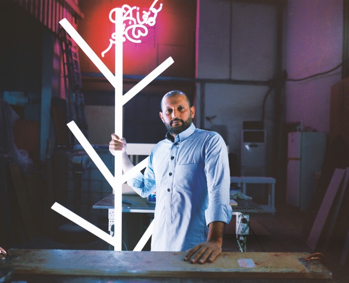 Artist Rashed al Shashai, Art Dubai x Misk Art Institute